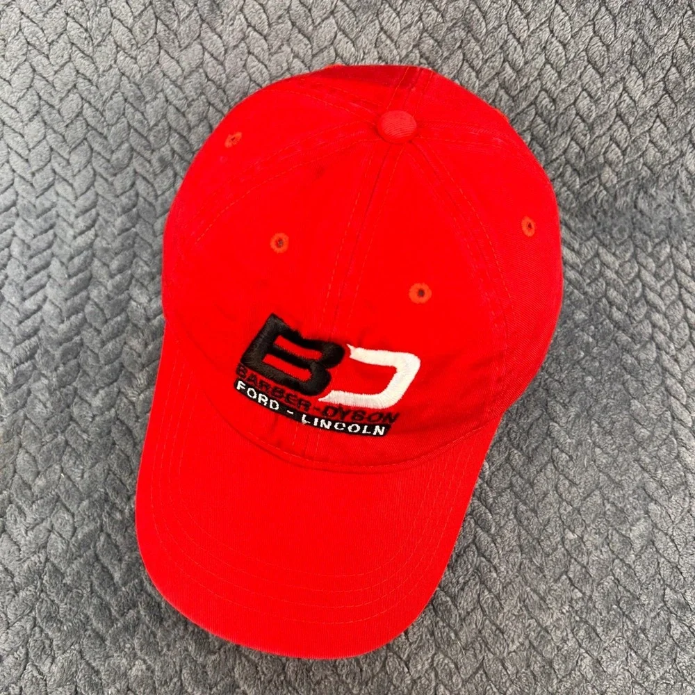 Barber-Dyson Ford Lincoln Youth Red OC Sports Baseball Cap Adjustable‎ OSFA